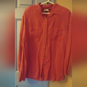 Ladies Silk Shirts Blouses Size L